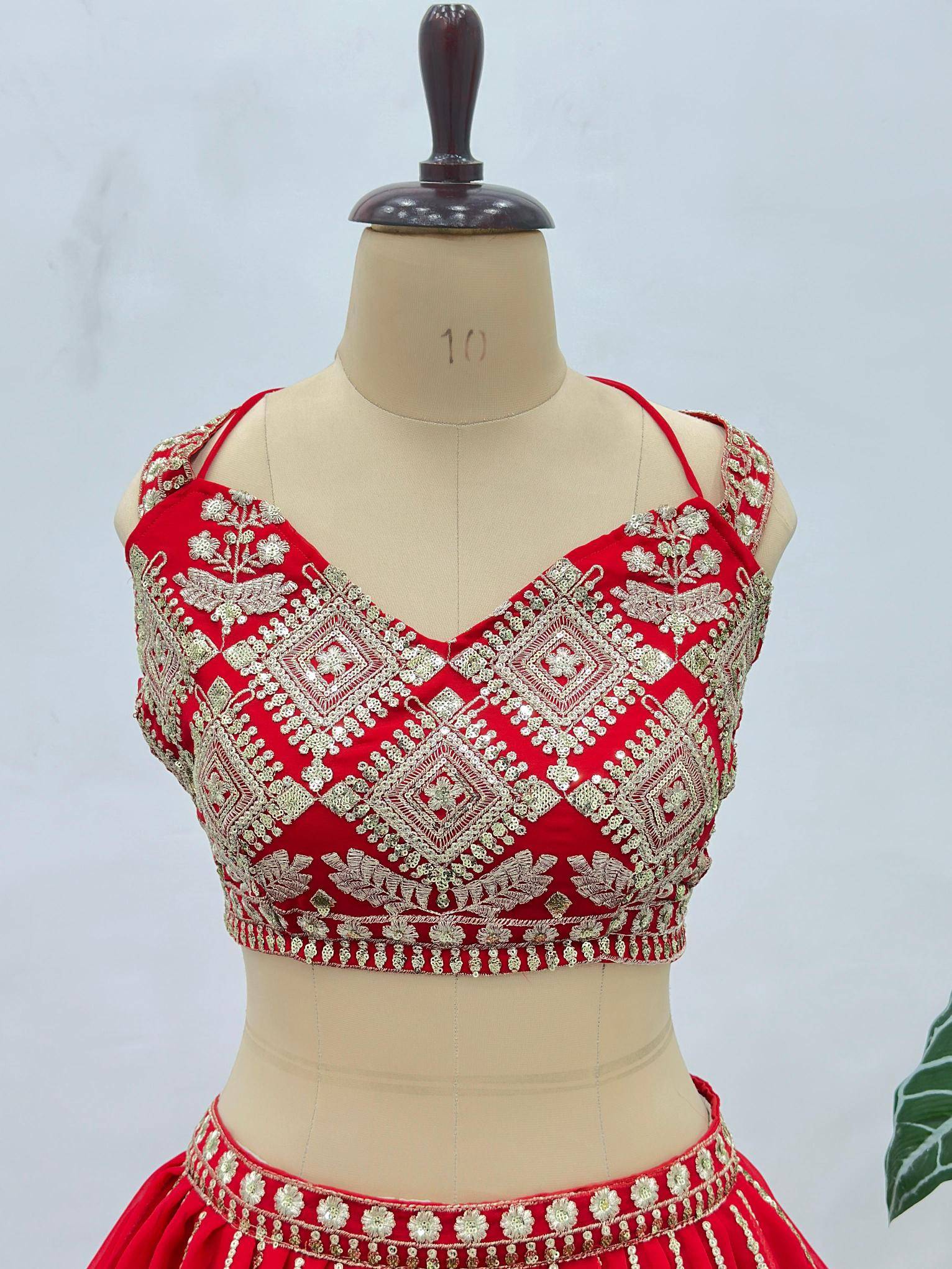 DVD ON 5157 Georgeet Lehenga choli manufacturers in Kolkata